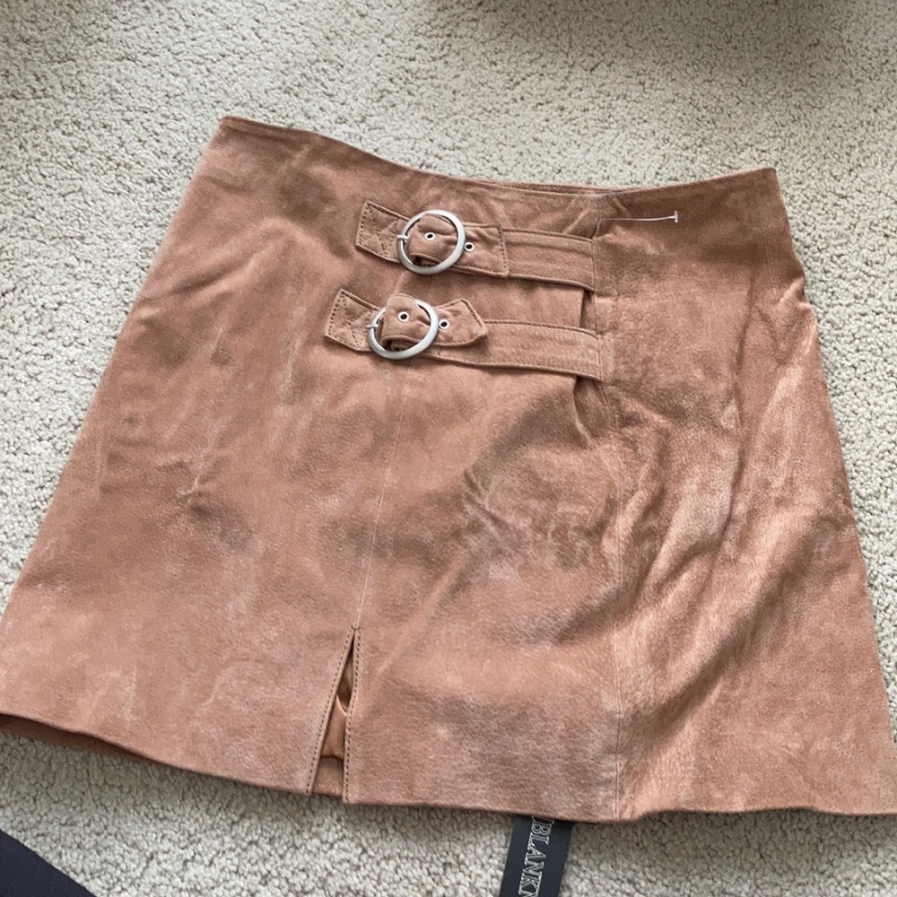 Blanknyc suede mini skirt